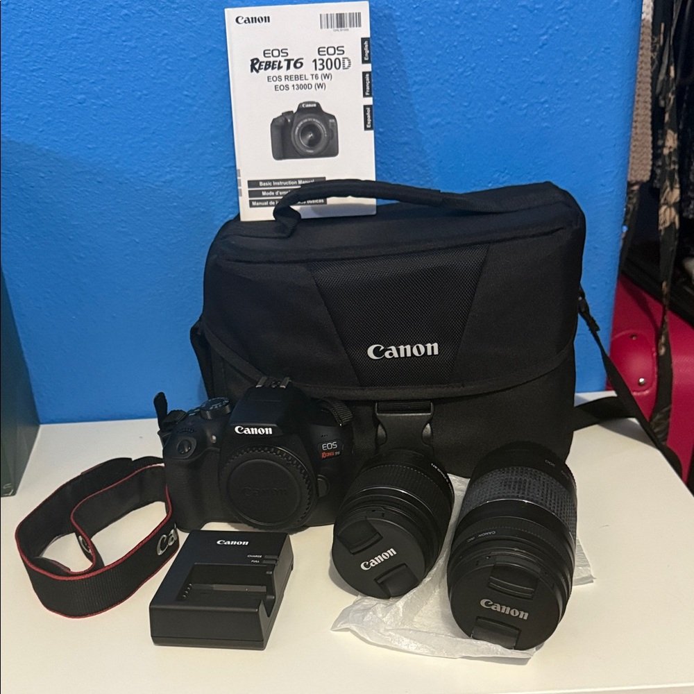 Canon EOS Rebel 1300D DSLR Camera Kit - Black